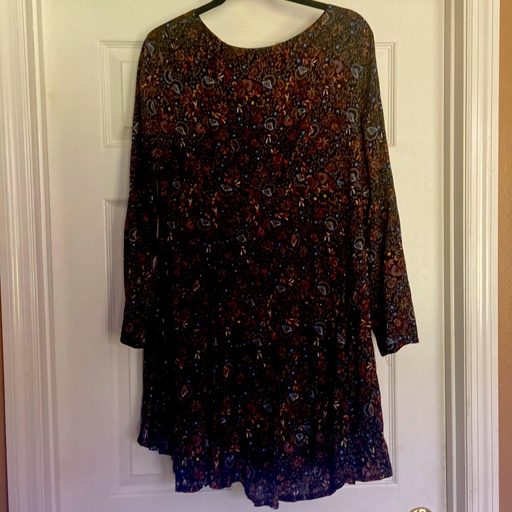 Autumn colored floral dress